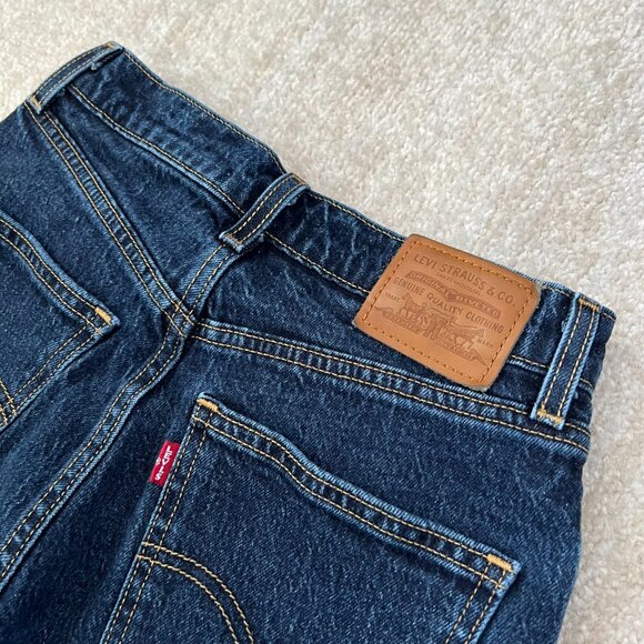 Levi's Premium 70s High Rise Slim Straight Jeans 26 Blue - Picture 9 of 10